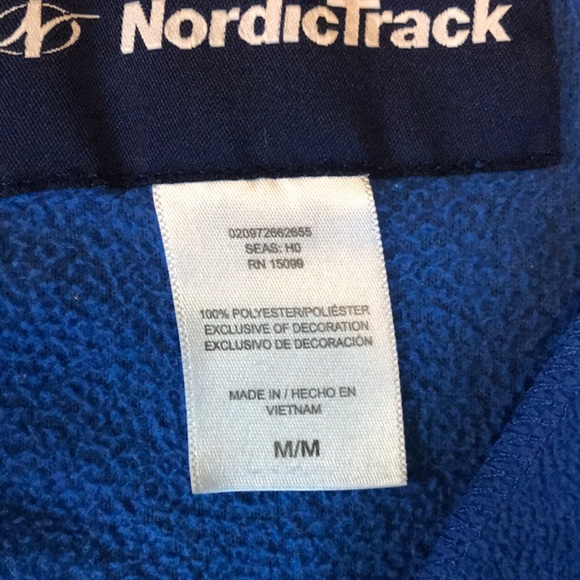 Nordic track men’s micro fleece 1/4 zip - Picture 4 of 5